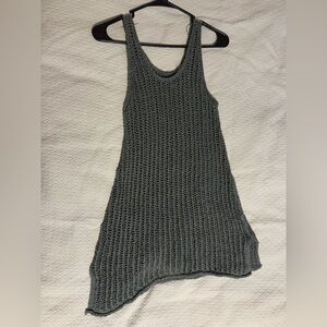 Chic Gray Knit bathing suit dress from Aerie